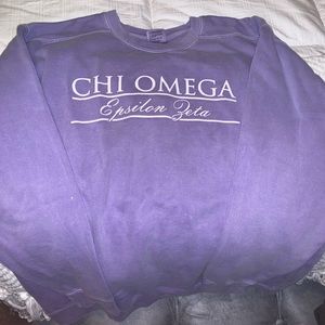 Purple Chi Omega Sweatshirt